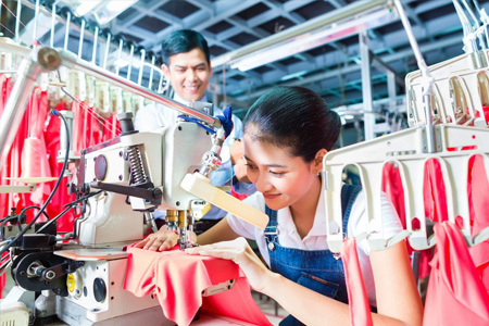PROCESSING FASHION CLOTHING FOR EXPORT